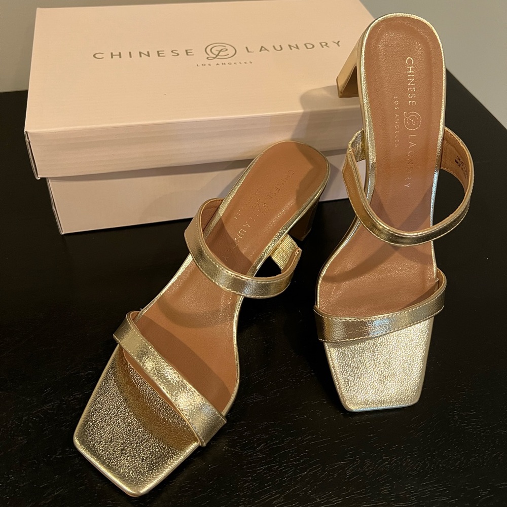 Chinese Laundry Yanti Gold Heels